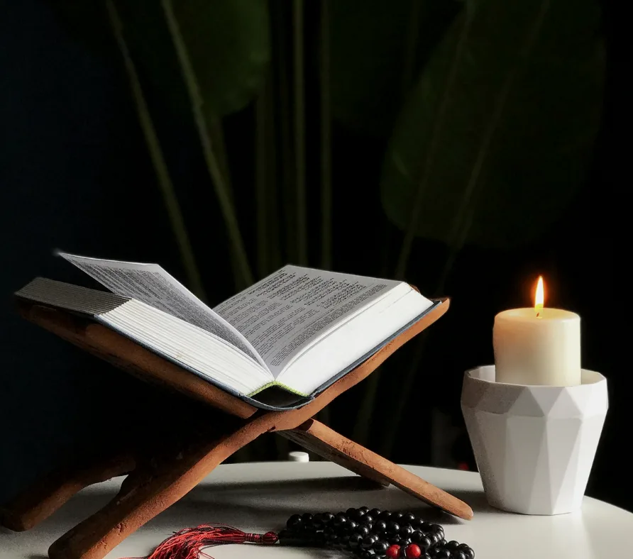 An open Bible